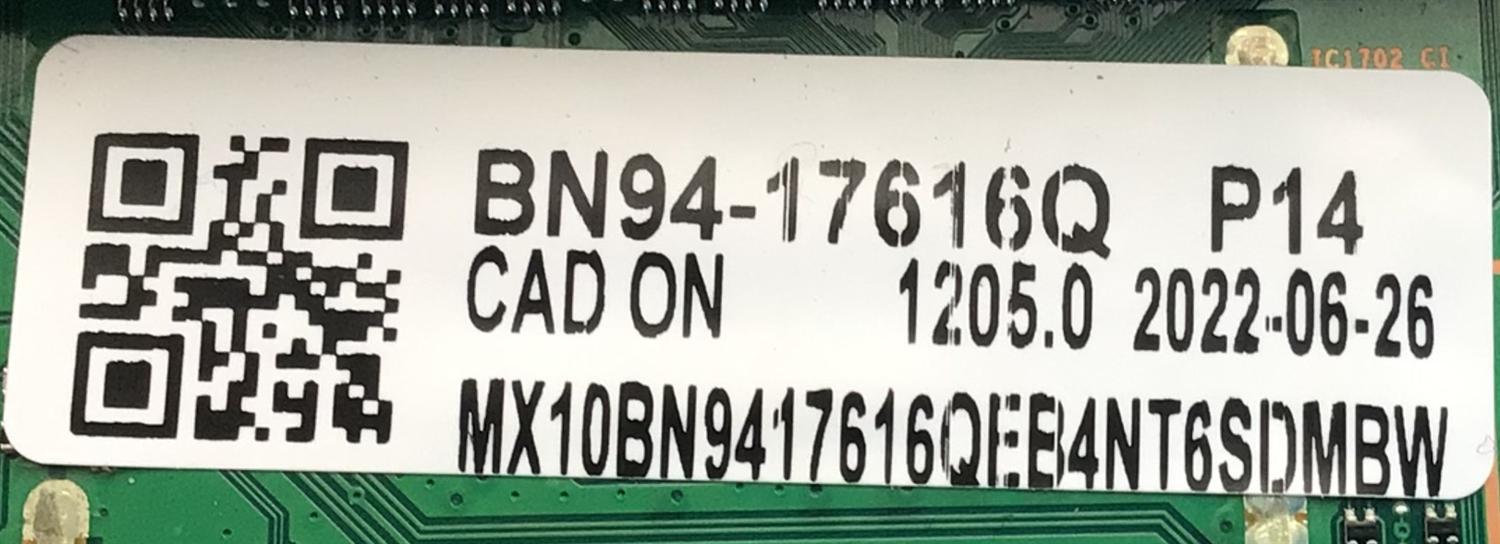 MAIN PARA SMAR TV SAMSUNG 4K RESOLUCION (3840 x 2160)  / NUMERO DE PARTE BN94-17616Q / BN41-03014 / BN97-19680H / NUMERO DE PANEL CY-TB075FMEV1H / DISPLAY BN96-50413A / HV750QUB-S7B / MODELO QN75Q80BA - Imagen 2